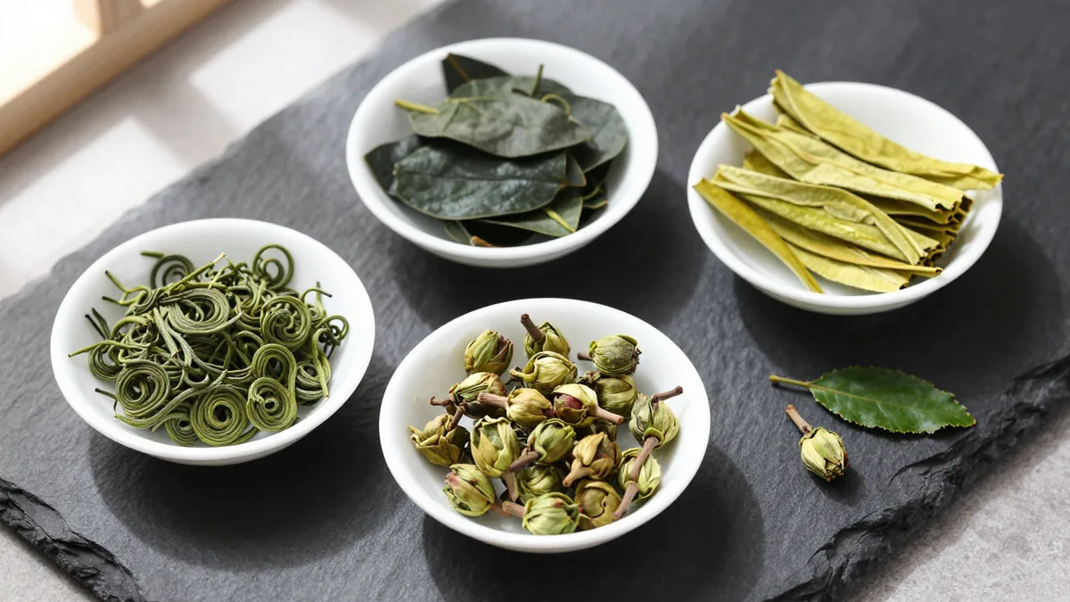 Biluochun, Huangshan Maofeng, Anji Bai Cha, Lu'an Guapian Compared